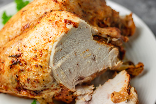 juicy carved instant pot turkey breast.