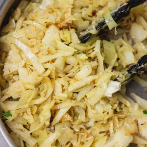 sauteed cabbage.