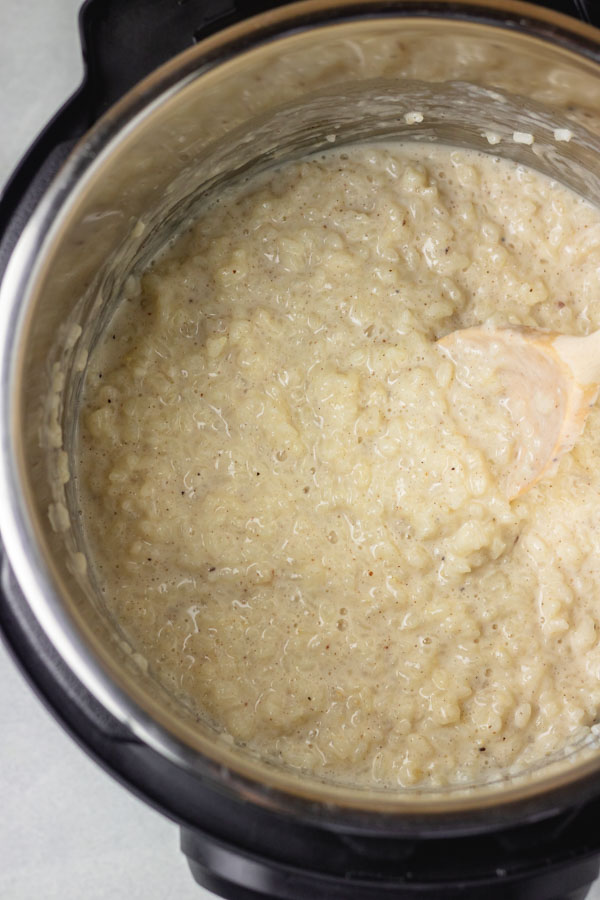 Instant pot rice pudding.