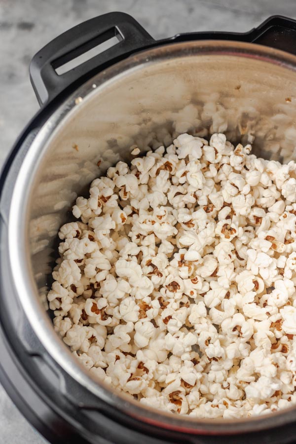 popcorn in a pressure cooker.