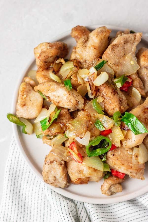 Chinese salt and pepper chicken.