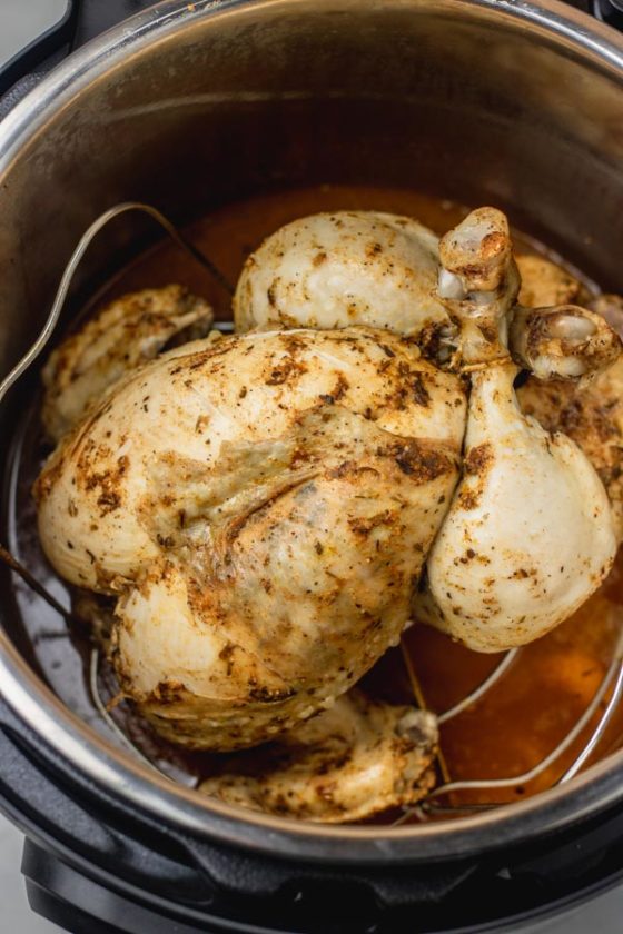 a whole chicken in an instant pot.