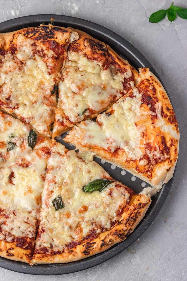 CHEESE AND TOMATO PIZZA.