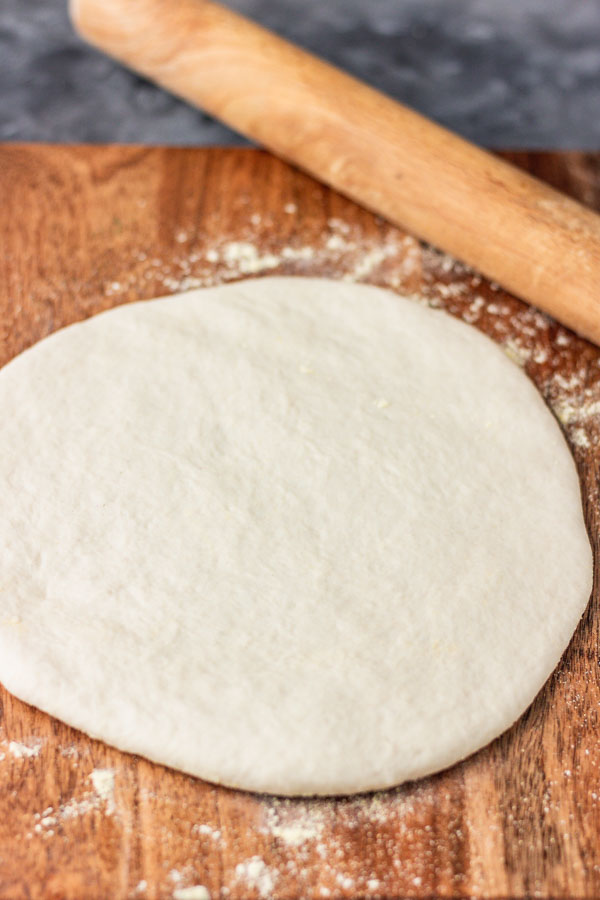 ROLLED PIZZA DOUGH.