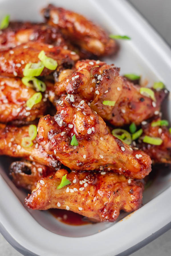 Honey Sriracha Chicken Wings Recipe | simplyrecipes