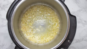 sauteing onions in instant pot.