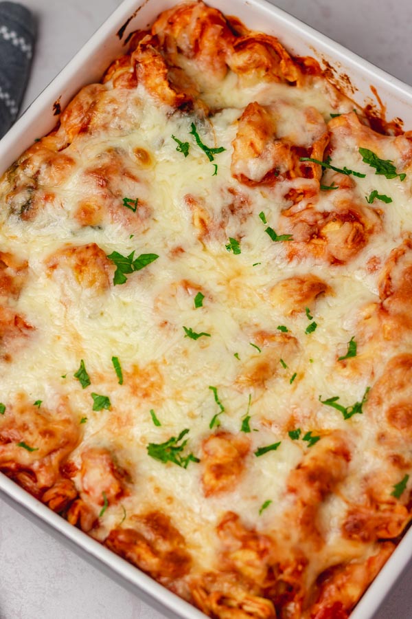 baked pasta and cheese.