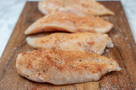 seasoned chicken breast.