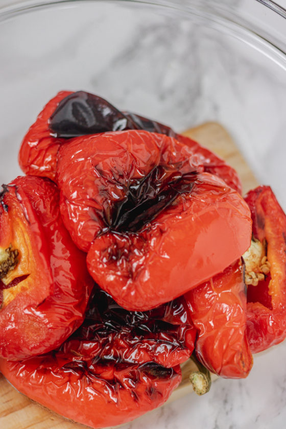How To Roast Bell Peppers