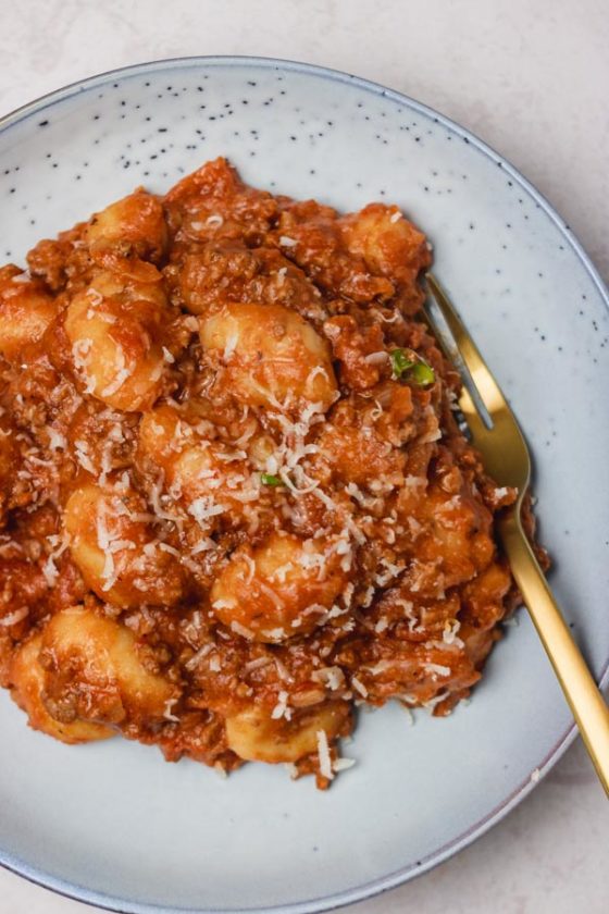Gnocchi Bolognese - The Dinner Bite