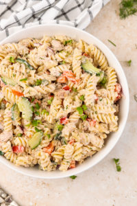 Creamy Tuna Pasta Salad Recipe - The Dinner Bite