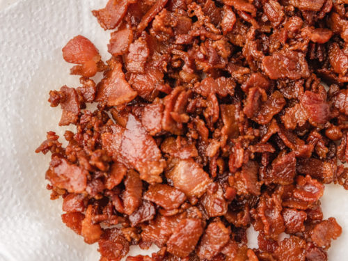 How To Make Bacon Bits (Bacon Crumbles) - The Dinner Bite
