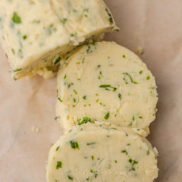 a log of garlic butter.