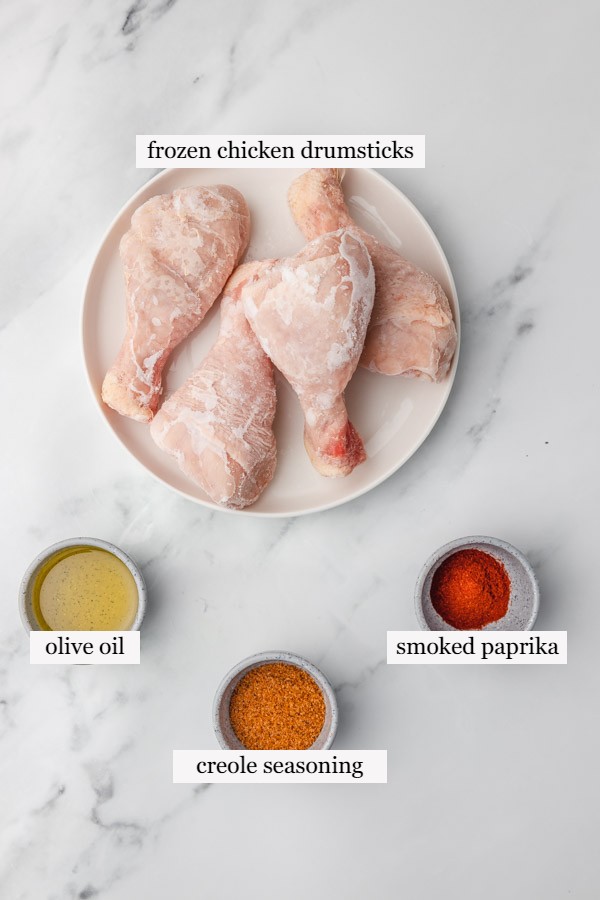 ingredients needed to cook air fryer chicken legs.
