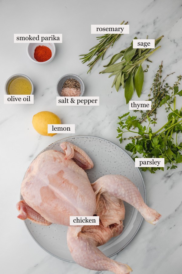 ingredients to make chicken marinade.