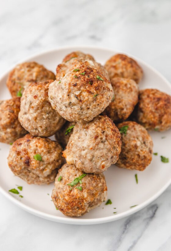 Air Fryer Turkey Meatballs - The Dinner Bite