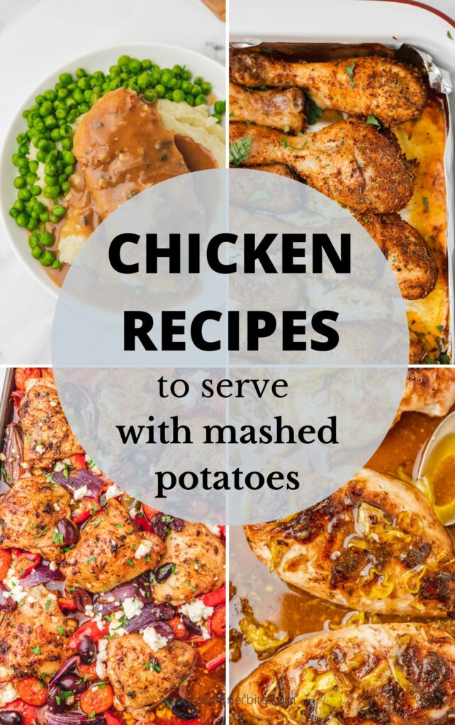 collection of chicken recipes for mashed potatoes.
