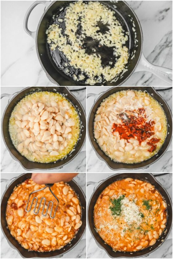 the step by step process of how to cook butter beans.